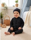 Costumas bebe, bumbac 3 piese, bleumarin picture - 1