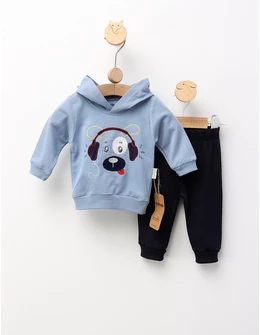 Costumas Catelul si Muzica, albastru