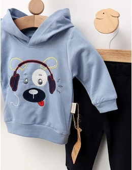 Costumas Catelul si Muzica, albastru