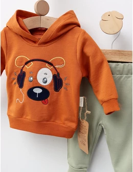 Costumas Catelul si Muzica, caramiziu