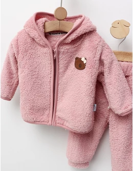 Costumas cocolino Fetita Ursulet roz-prafuit