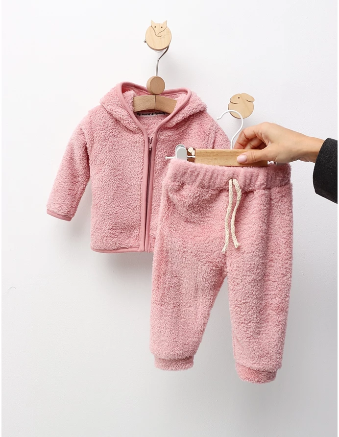 Costumas cocolino Fetita Ursulet roz-prafuit picture - 3