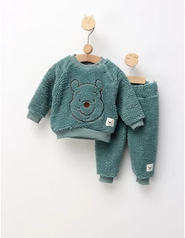 Costumas cocolino ursulet boy verde 74 (6-9 luni)