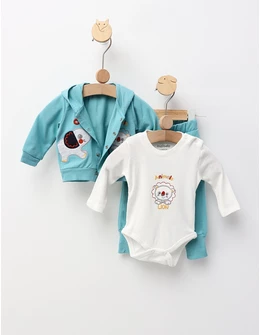 Costumas Cute Animals, cu turcoaz