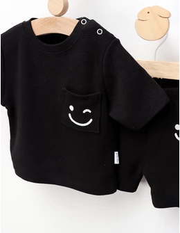 Costumas de vara, Smile Face, negru