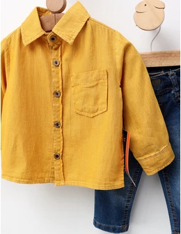 Costumas elegant Carol, model galben