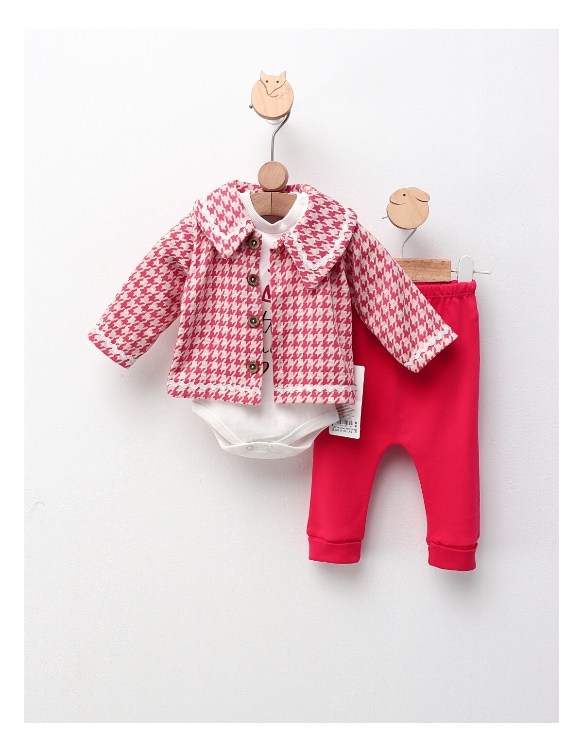 Costumas elegant pentru fetite, cu jacheta, ciclam