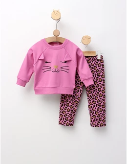 Costumas Felina Leopard, ciclam