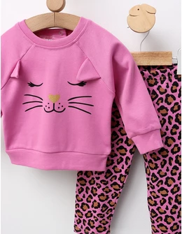 Costumas Felina Leopard, ciclam