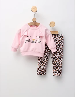 Costumas Felina Leopard, roz