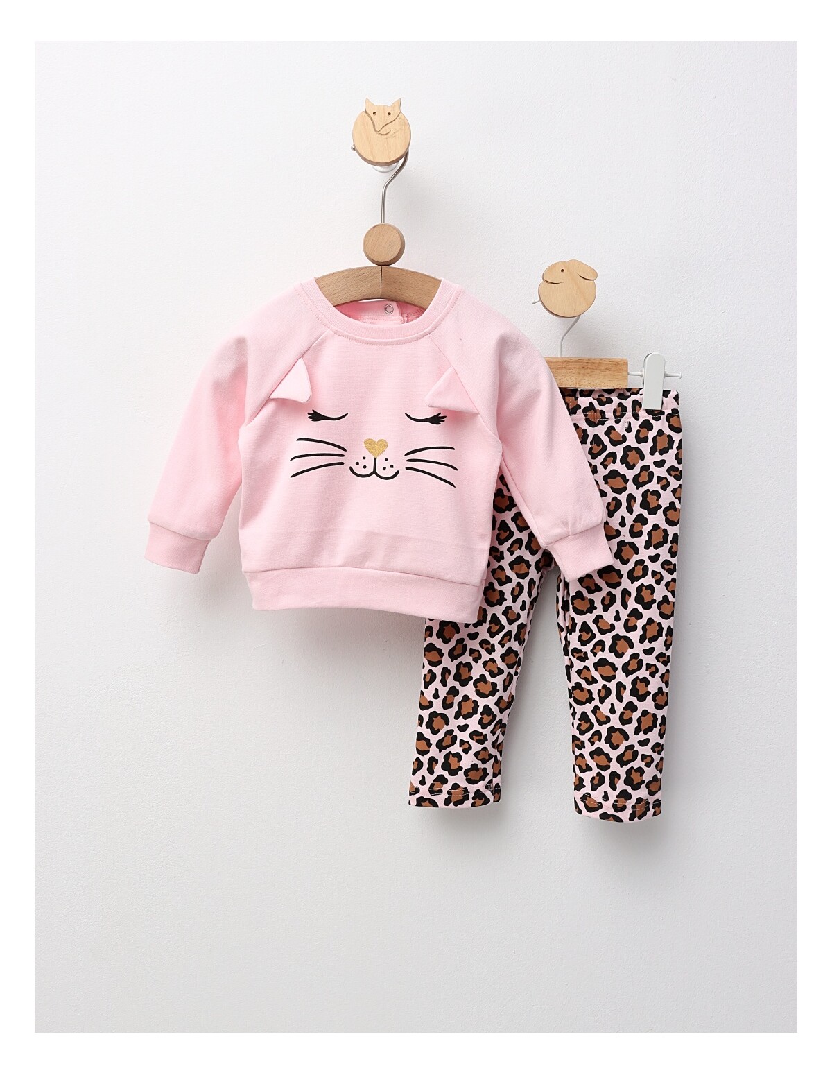 Costumas Felina Leopard, roz