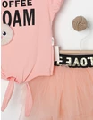 Costumas fustita cu TIUL model coral 2