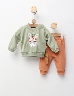 Costumas Girafa la Scoala, verde fistic