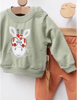 Costumas Girafa la Scoala, verde fistic