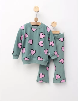 Costumas Multe Inimioare model cu verde