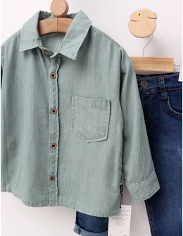 Costumas premium elegant, model cu verde