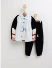 Set haine copii cu cardigan, cămașă și pantaloni, bumbac confortabil picture - 4