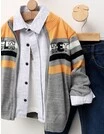 Costumas premium elegant Paul, gri-galben picture - 2