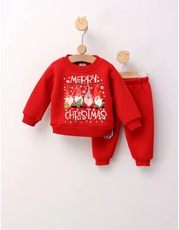 Costumas vatuit cu POP-IT, Elf Christmas, rosu