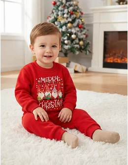 Costumas vatuit cu POP-IT, Elf Christmas, rosu