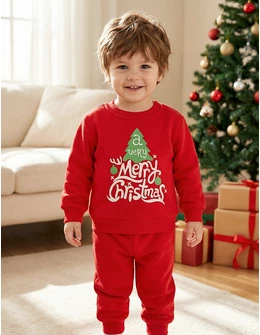 Costumas vatuit cu POP-IT, M Christmas, rosu