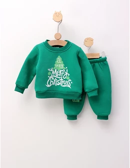 Costumas vatuit cu POP-IT, M Christmas, verde