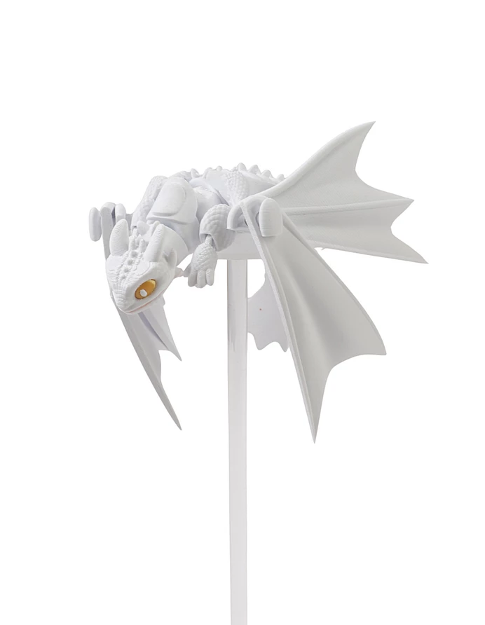 Figurina flexibila, Dragon, Model Toothless Alb picture - 3