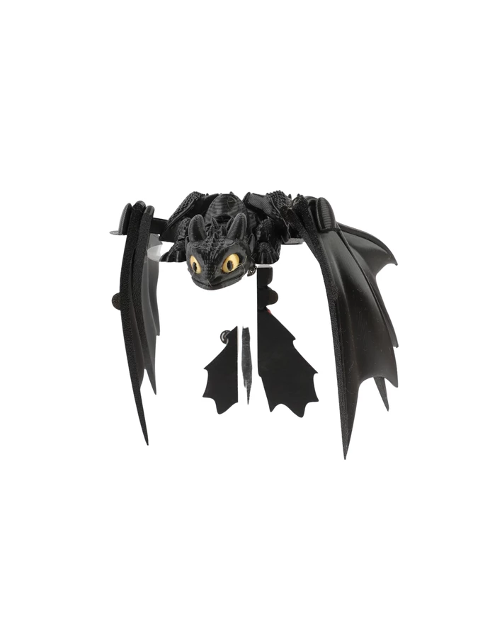 Figurina flexibila, Dragon, Model Toothless Negru picture - 7