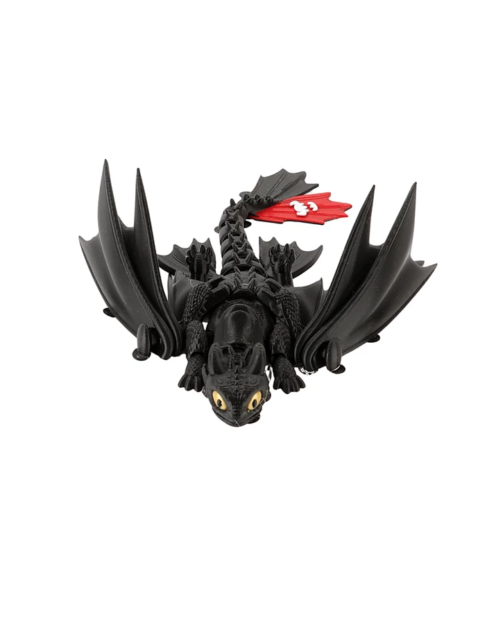 Figurina flexibila, Dragon, Model Toothless Negru picture - 8