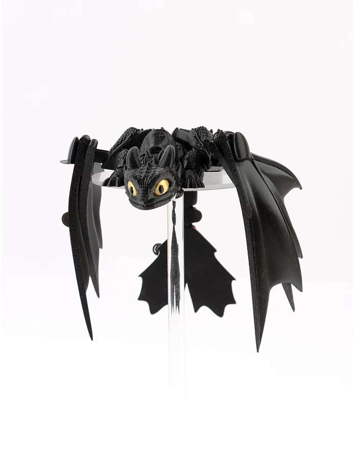 Figurina flexibila, Dragon, Model Toothless Negru picture - 6