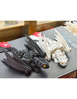 Figurina flexibila, Dragon, Model Toothless Negru
