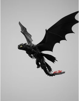 Figurina flexibila, Dragon, Model Toothless Negru