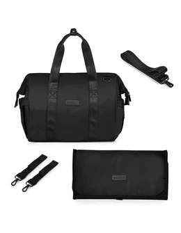 Geanta multifunctionala pentru parinti Skiddou Inger, Onyx, Negru 1