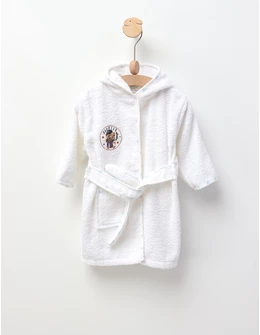 Halat de baie Happy Bear, alb