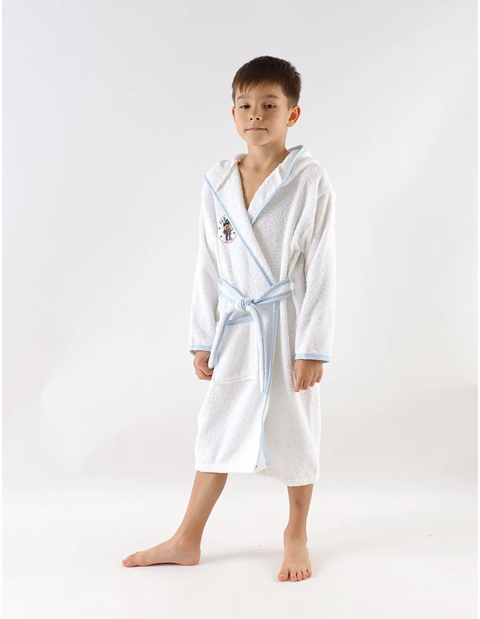 Halat de baie Happy Bear, alb picture - 5