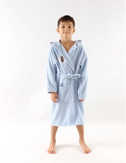 Halat de baie Happy Bear, blue