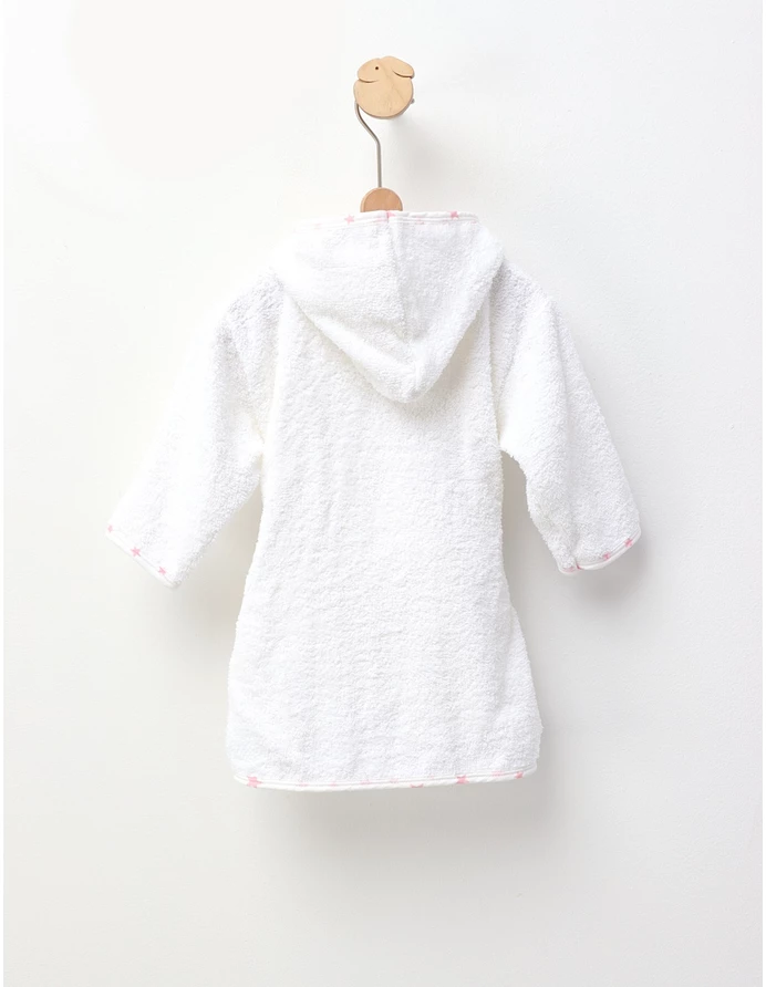 Halat de baie It s A Girl, alb-roz picture - 3