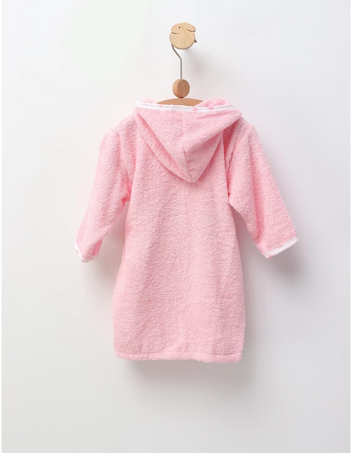 Halat de baie Printesa si Unicorn, roz picture - 4