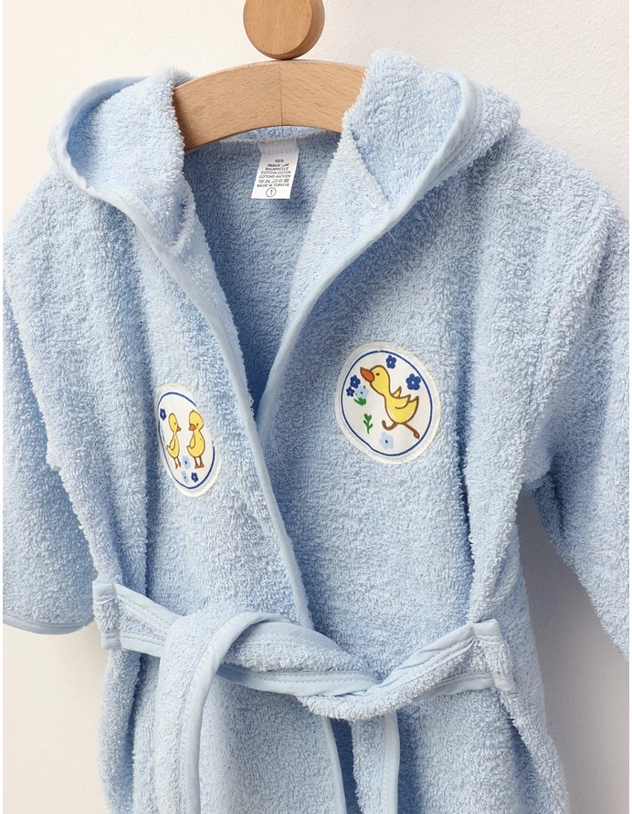 Halat de baie Ratustele, albastru picture - 2