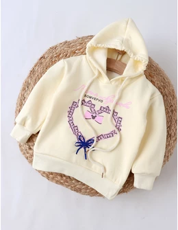 Hanorac crem, fetita Minnie