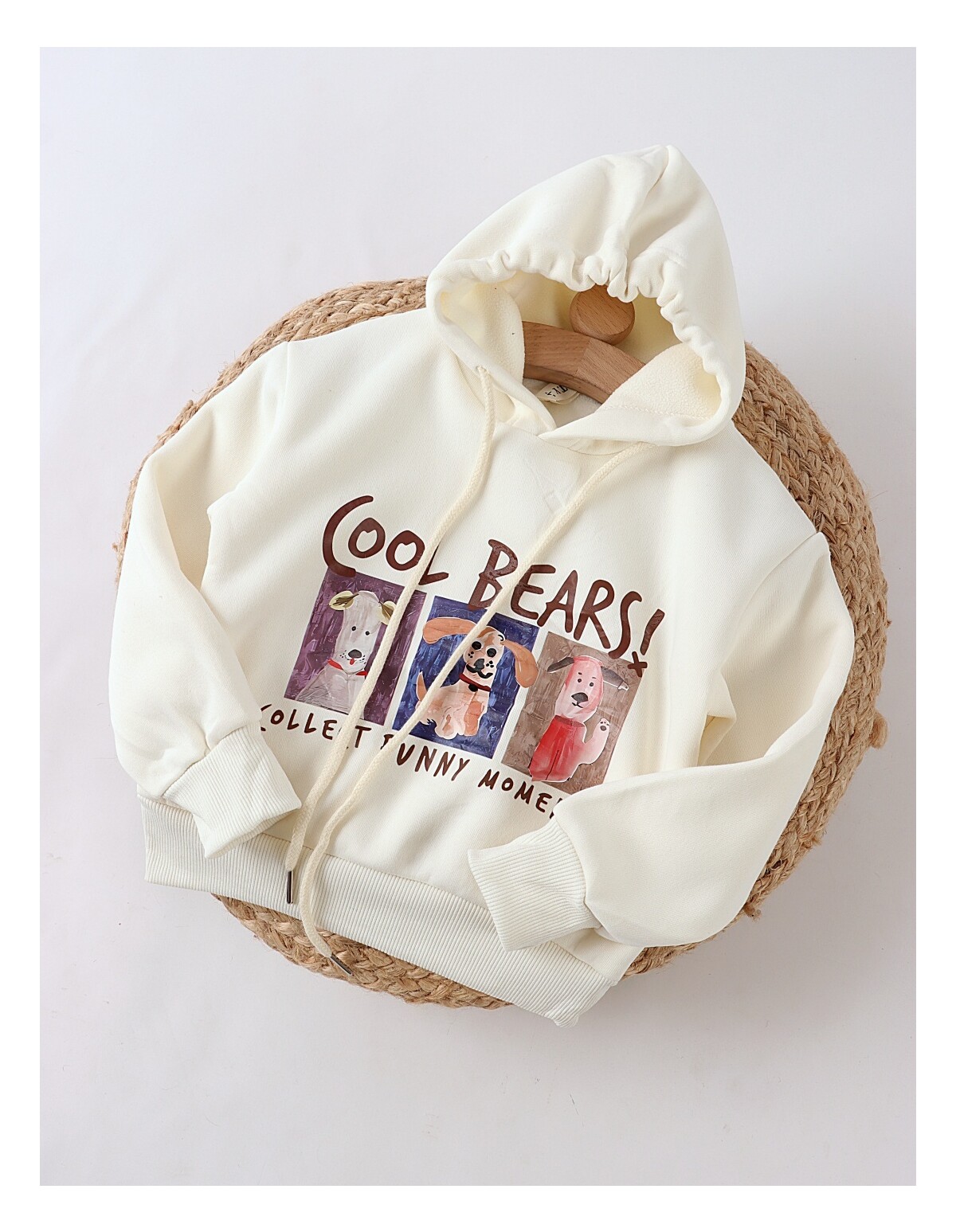 Hanorac ecru Funny Moments