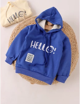 Hanorac Hello Kids, albastru
