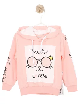 Hanorac IT'S MEOW LOVERS coral 1