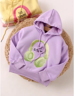 Hanorac mov fetite casti verzi