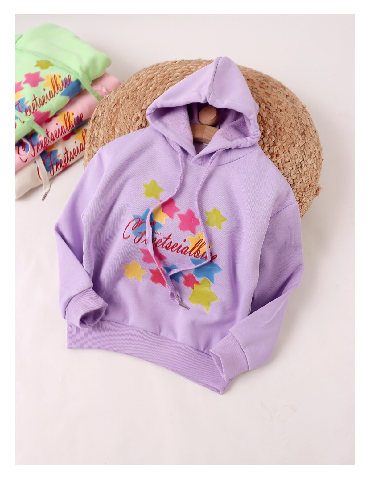 Hanorac plusat Izabella, mov