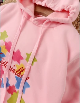 Hanorac plusat Izabella, roz