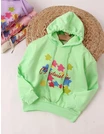 Hanorac plusat Izabella, verde picture - 1
