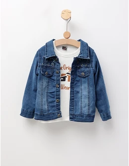 Jacheta de blug+bluza Boston Boy albastru