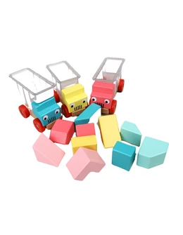 Jucarii camioane lemn puzzle 2