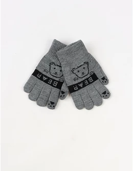 Manusi copii Bear gri inchis